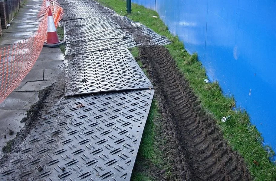 Eco-Friendly Weather Resistance 4X8 FT Excavator Ground Protection Mats