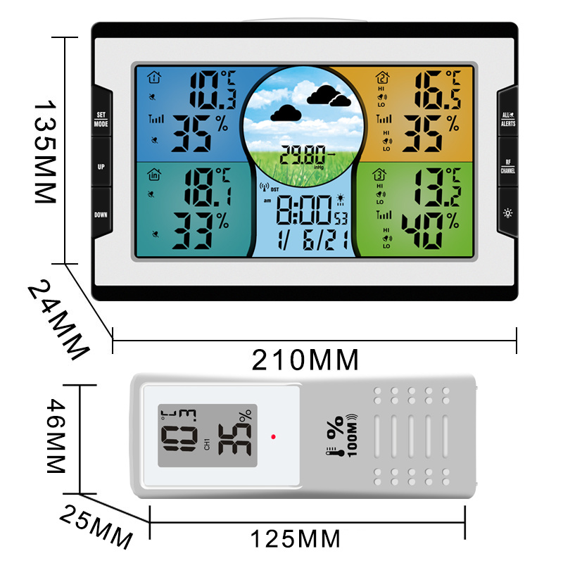Factory Wireless Weather Station Indoor Outdoor Thermometer Temperature and Humidity Weather