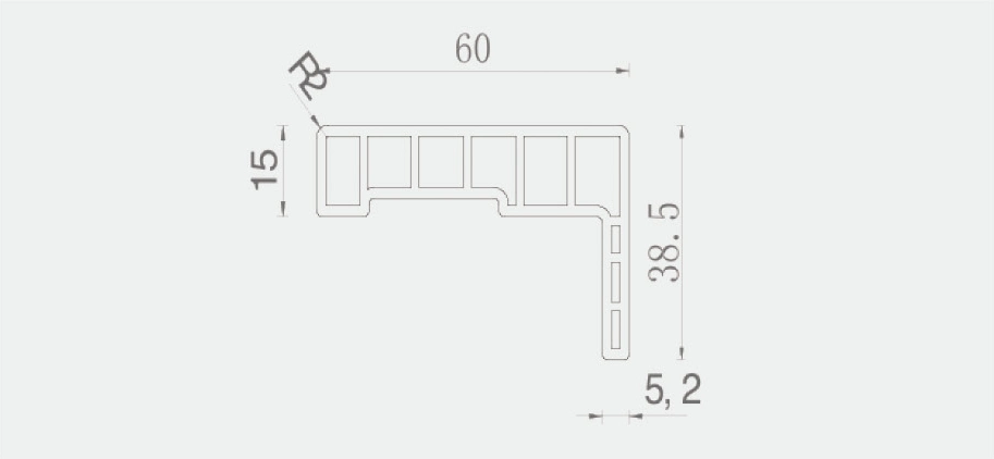 Eco-Friendly Wood Plastic Composite WPC Door Jamb Architrave