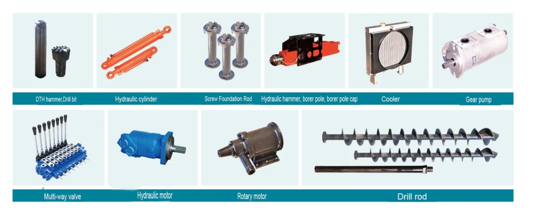 Hydraulic Guardrail Pile Driver for Square/Round Columns Pile Pile Ramming