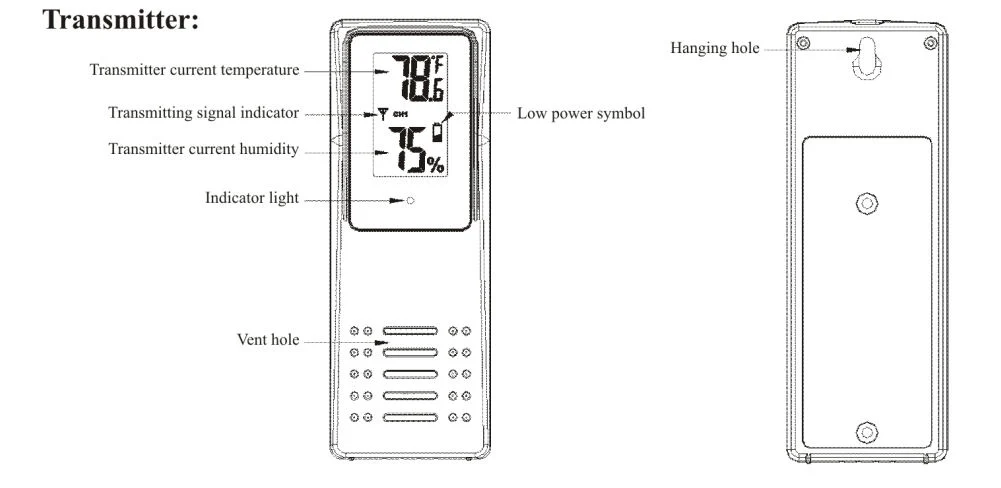 Weather Station Color Large Display Screen with Alarm Clock, Moon Phase & Weather Forecast Wholesale