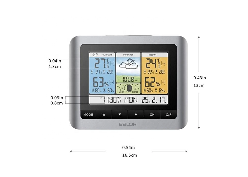 Weather Station Digital Indoor/Outdoor Thermometer Hygrometer