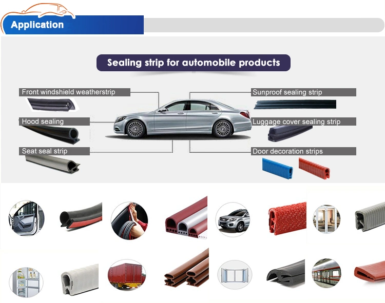 Manufacture Wholesale Auto Car Spare Accessories Door Rubber Sealing Strip