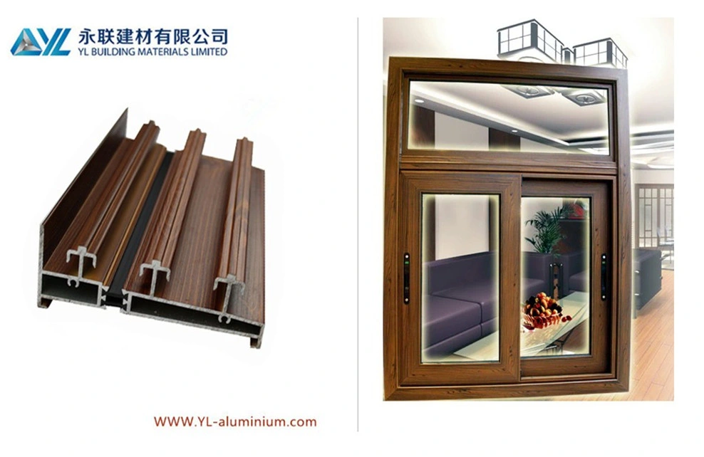 Wood Grain Aluminum Heat Insulation Sliding Window