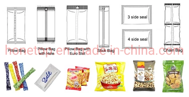 3 Side Seal/4 Side Seal Pouch Powder Packaging Bagging Machine