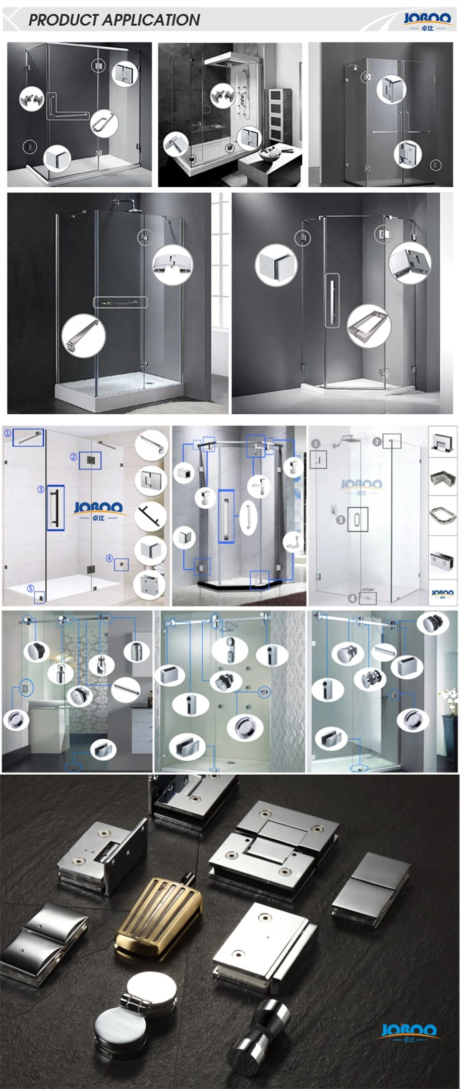 Door Side PVC Rubber Waterproof Magnetic Seal Strip Shower Door