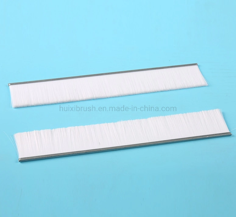 Metal Back Filament Sweep Door Seal Brush Strip