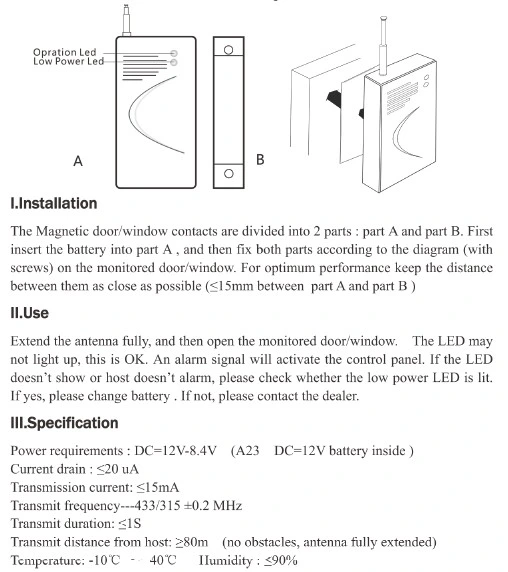 Window and Door gap detector