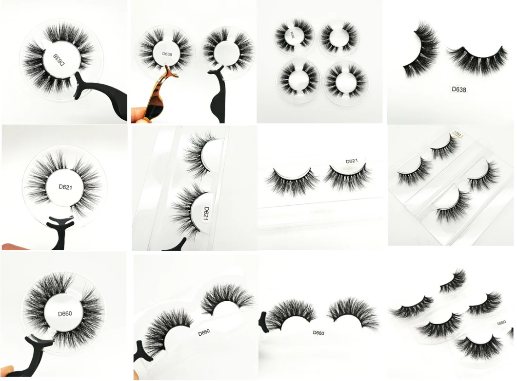 Double Wispies Reusable Mink Lashes Extremely Soft Thin Band 3D Mink Eyelashes Strips