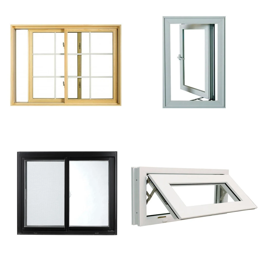 Aluminium Frame Sliding Glass Window with Mosquito Net Sliding Window