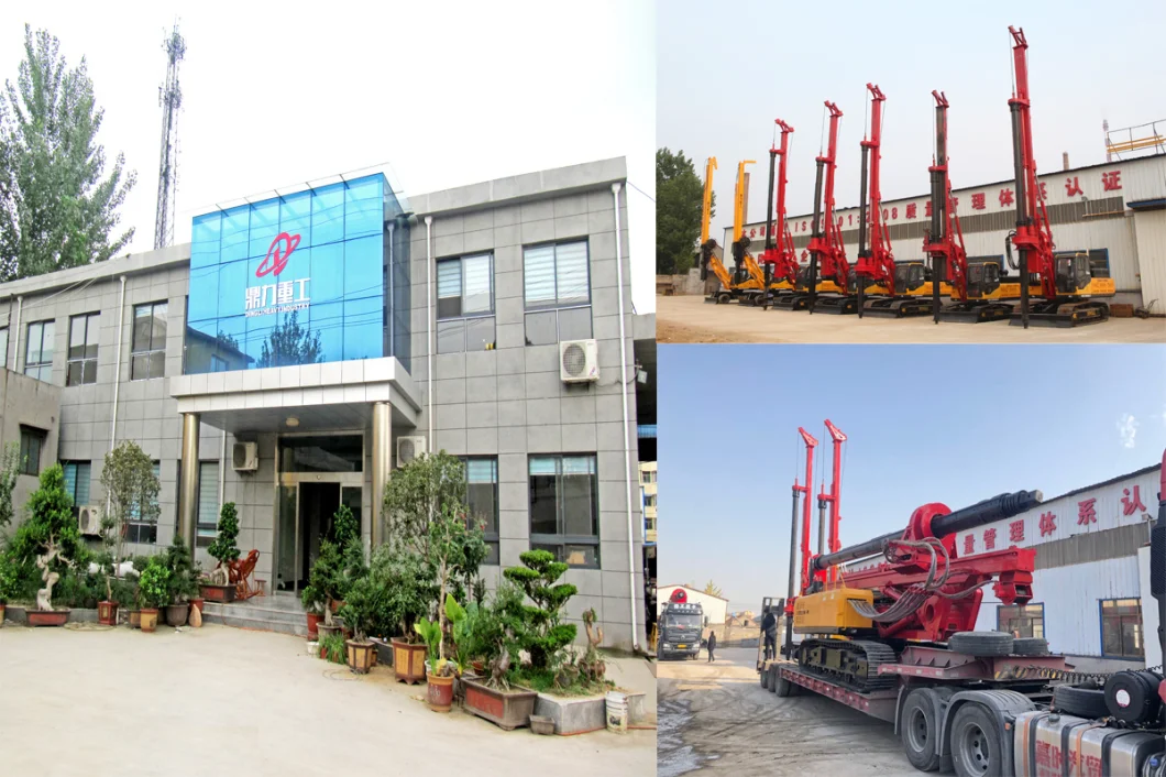 Pile and Electric Ground Screw Pile Driver Drilling Dr-90 Crawler Pile Driver Rig Machine