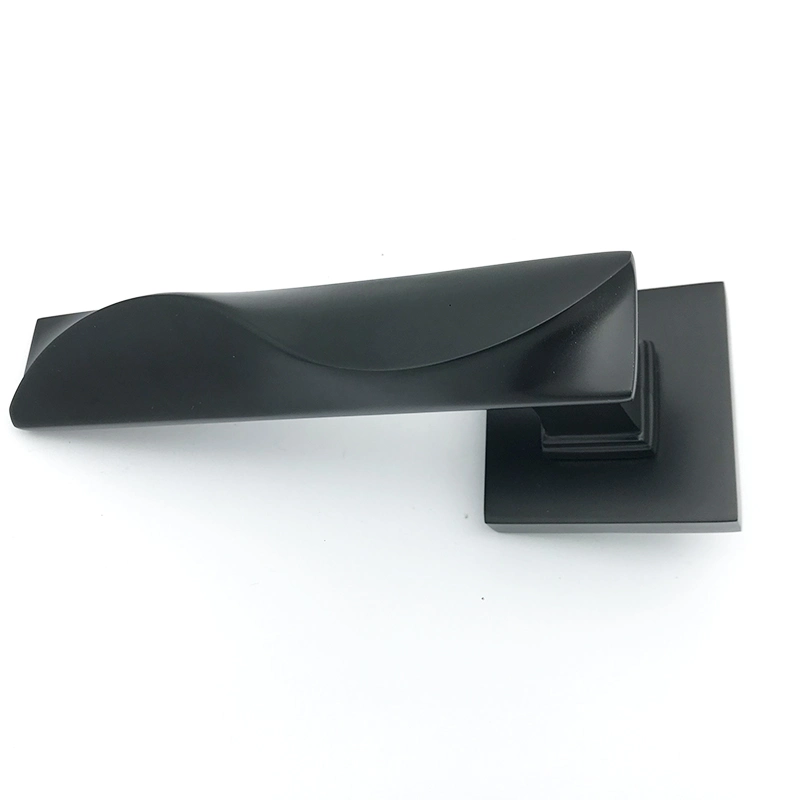 Door Hardware Elegant Black Strip Door Plate Handle