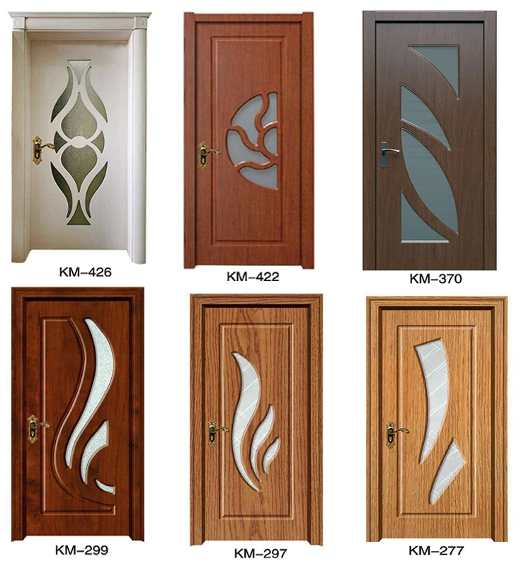 MDF Board PVC Surface Wood Door with Door Jamb
