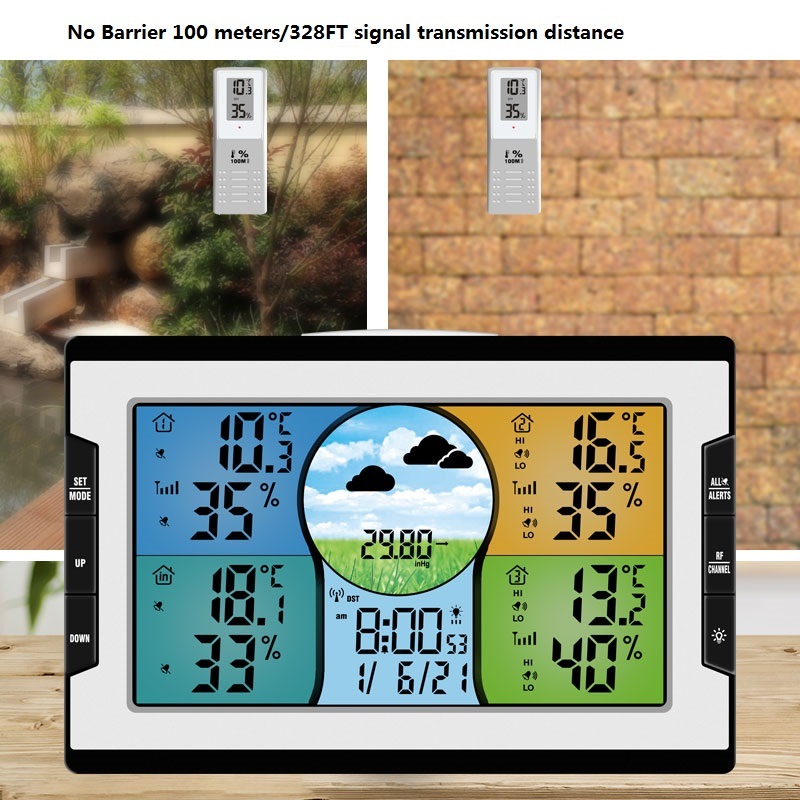 Factory Wireless Weather Station Indoor Outdoor Thermometer Temperature and Humidity Weather