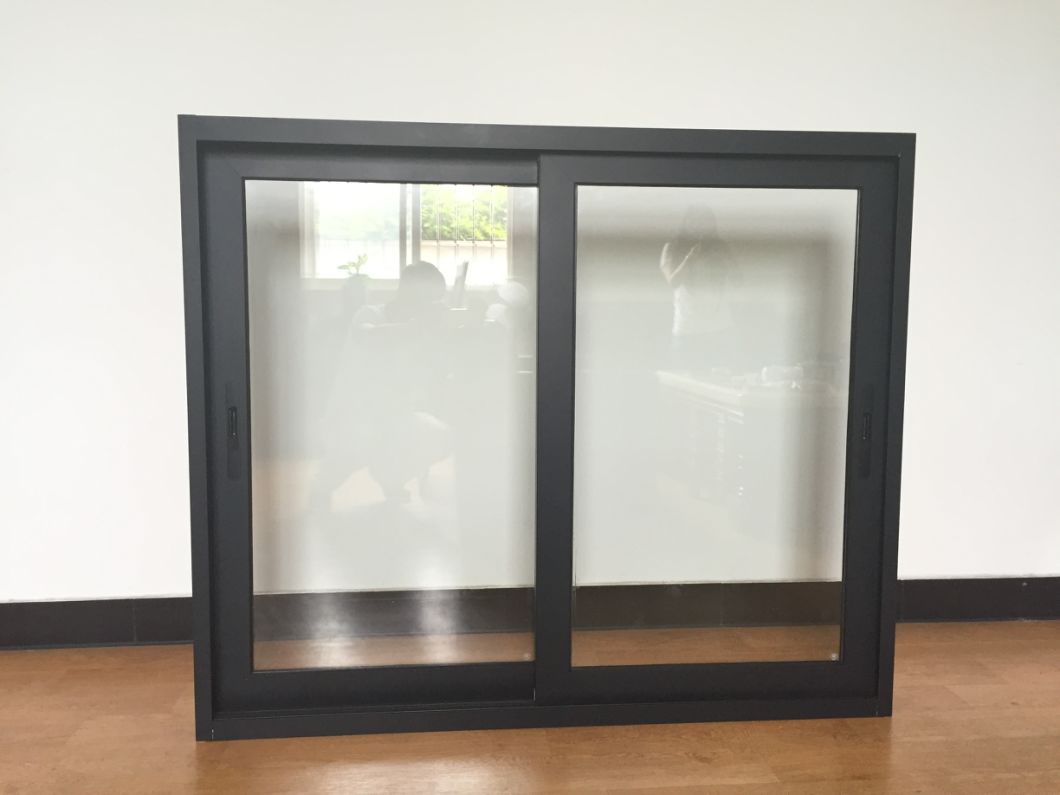 Three Tracks Aluminum Sliding Window with Double Glazing|Sliding Office Window