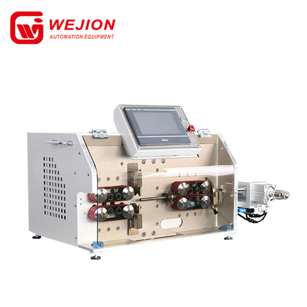 WJ3047 Full automatic with middle stripping double layer jacket multi-core sheathed cable cutting stripping machine