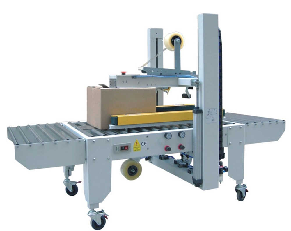 Automatic Carton Case Sealer, Carton Box Sealing Machine, Continuous Flaps Folding Band Sealer Machine