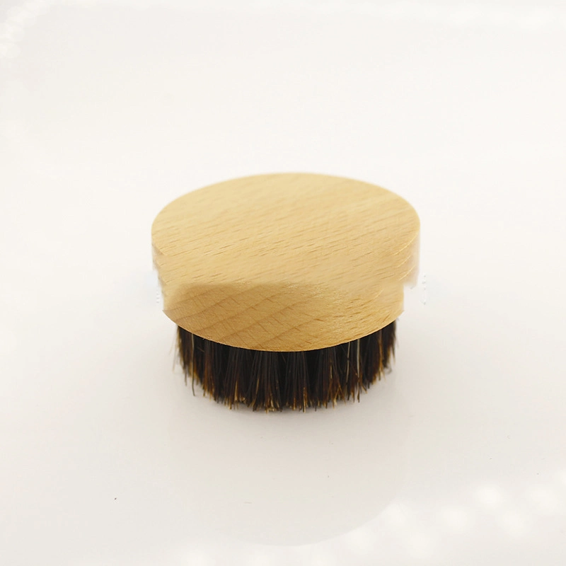 Pure Black Equestrian Supplies Horse Pet Cleaning Brush Shoe Brush Dusting Brush Horse Hair Brush