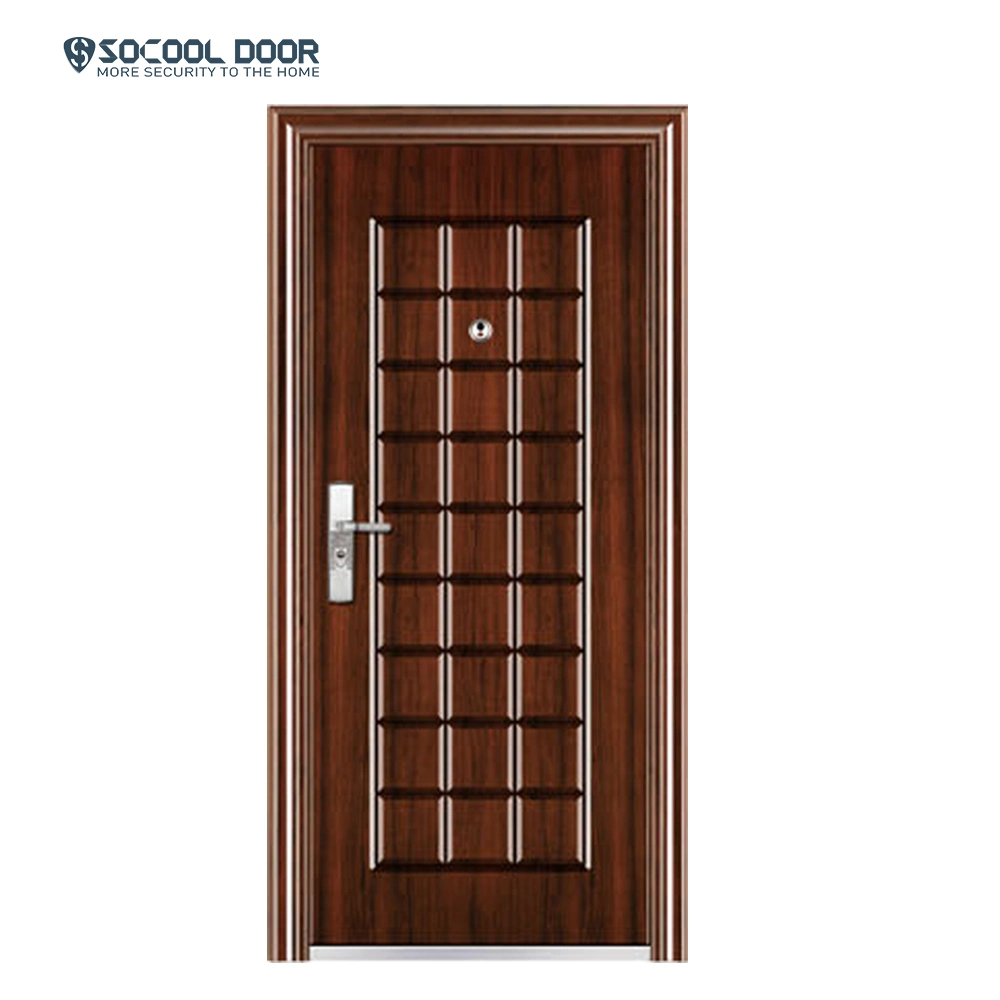Iron Door Pakistan Standard Size Commercial Entry Door Steel Door