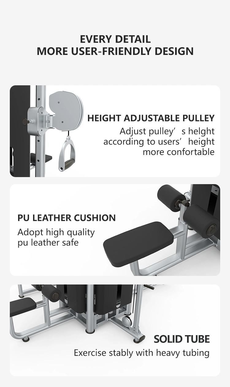China Home Workout Equipment Multi Station Home Gym Machine Four Station Home Gym for Gumuse