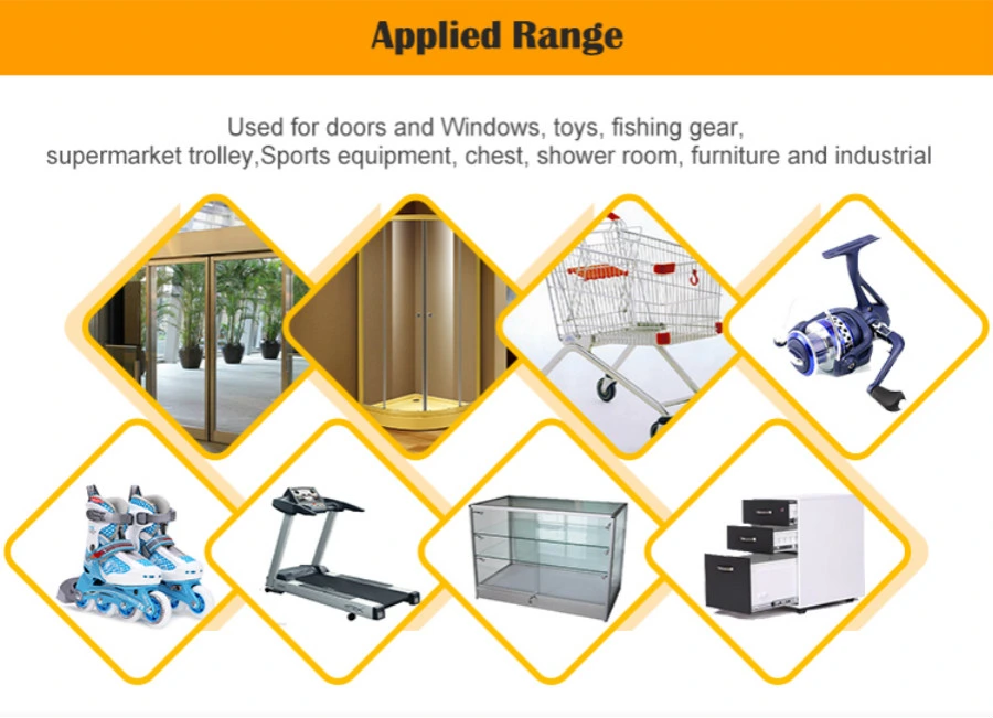 Sliding Door Window 6000 RS Ball Bearing with Cage Rubber Seals