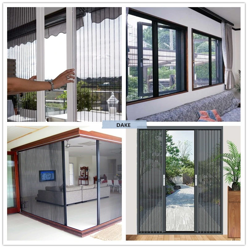 Folding Insect Screen Window and Retractable Plisee Screen Window and Pleated Screen Sliding Door System