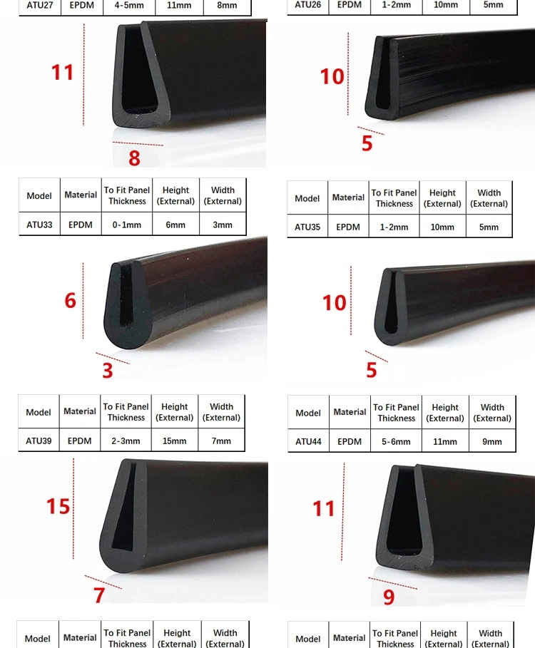 EPDM Rubber Extrusion Foam Seal Strips