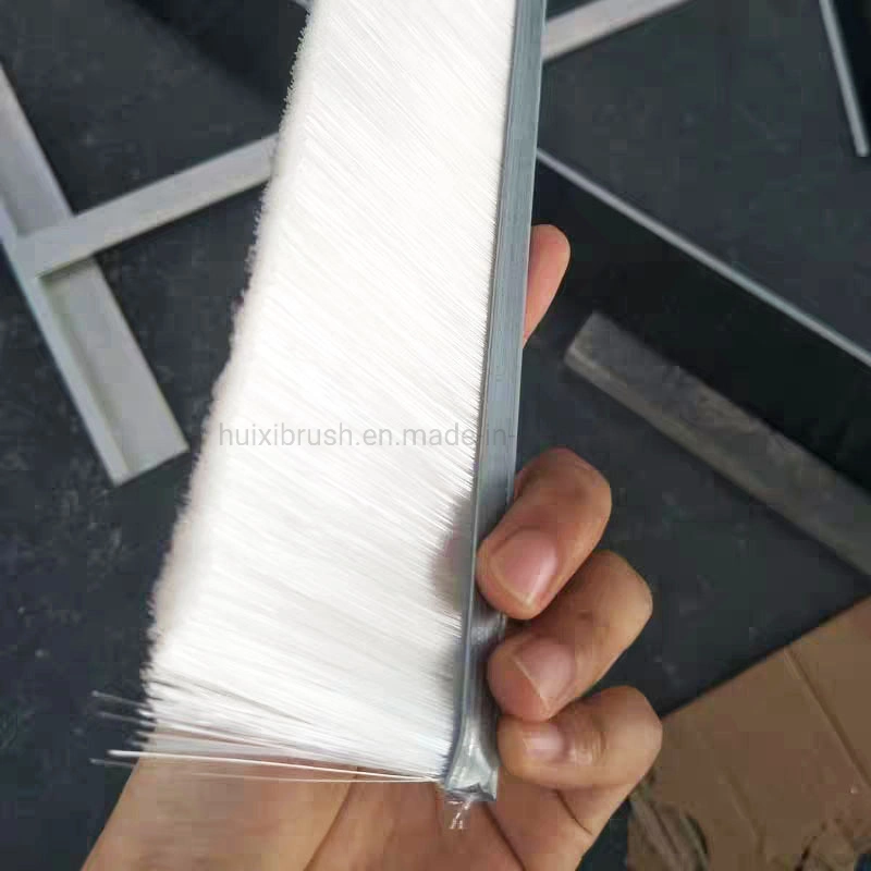 Metal Back Filament Sweep Door Seal Brush Strip