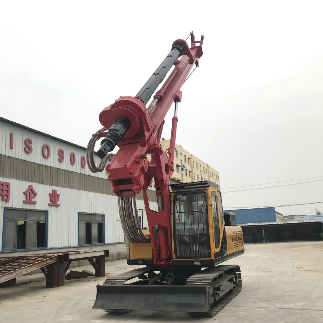 Pile and Electric Ground Screw Pile Driver Drilling Dr-90 Crawler Pile Driver Rig Machine