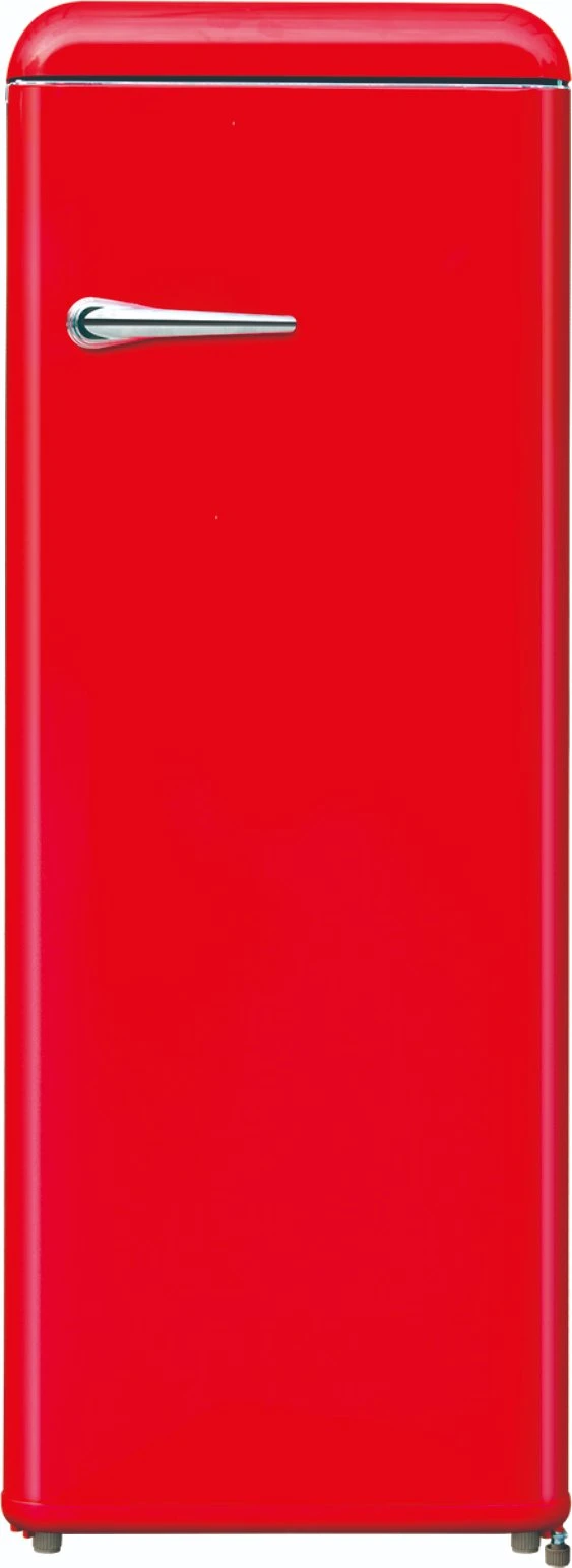 Red Color, Single Door 240 L Retro Refrigerator, De Frost, 220-240V/50Hz, 55cm Wide