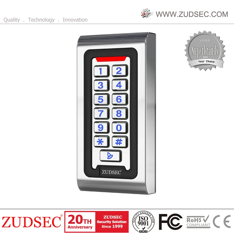 Wide Voltage Waterproof Metal Keypad Access Control/Wiegand Reader for Single Door