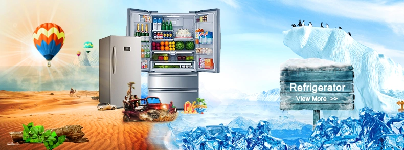 Kitchen Frost Free Wide Double Door Refrigerator with Ice Maker