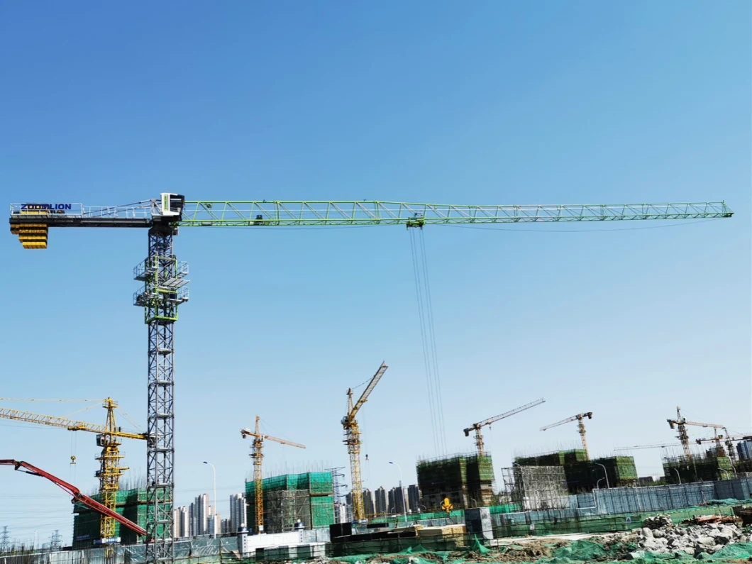 W6015-8A Zoomlion Construction Machinery Flat-Top/Top-Less Tower Crane
