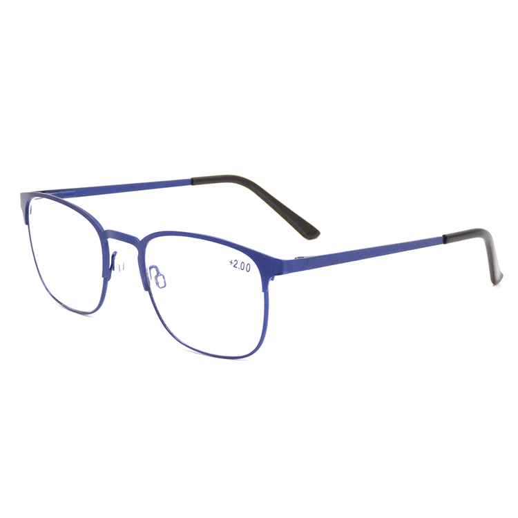 Newest Popular Stylish High Quality Unisex Anti Blue Light Optical Frame Metal Square Reading Glasses