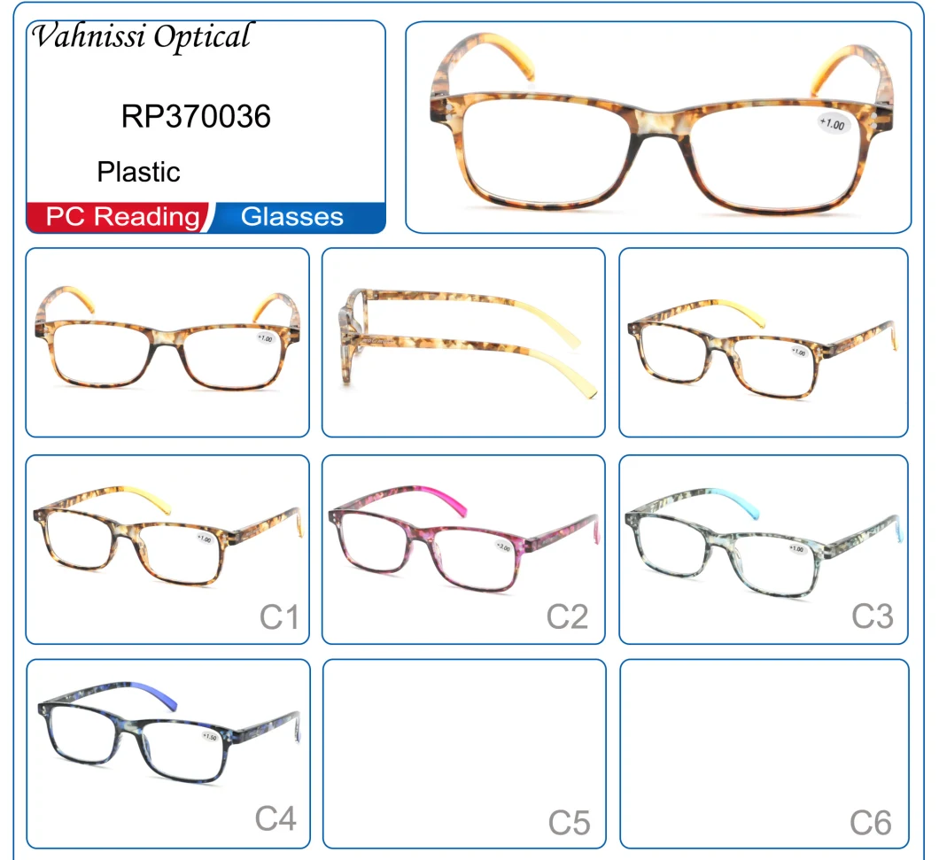 Wenzhou Manufacturer PC Wholesale Ce Multifocal Reading Glasses