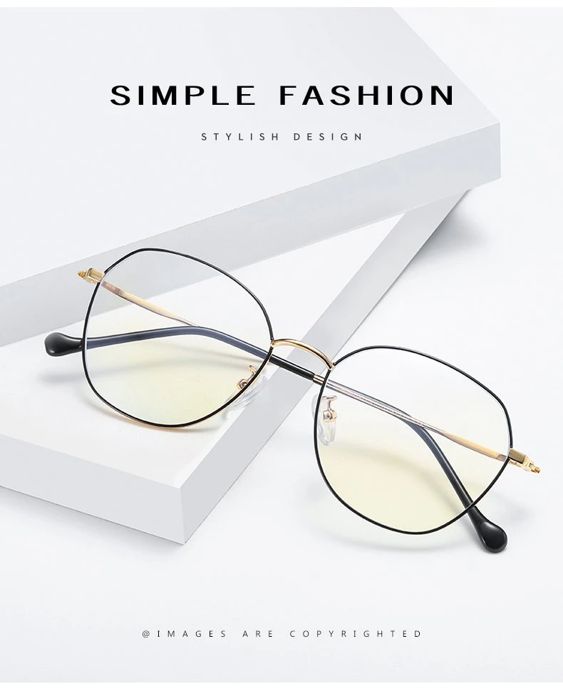 2020 Fashion Super Light Metal Optical Woman Frames Glasses Ready Stocks Anti Blue Light