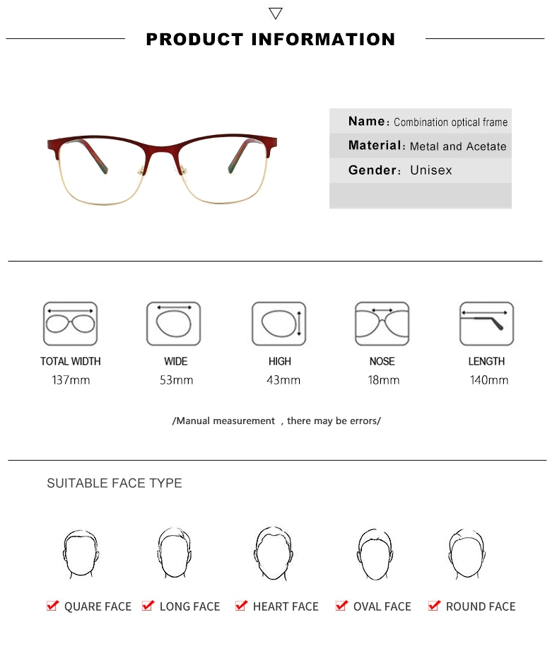 Fcam3037 Eyeglass Frames Custom, Fashion Eyeglass Frames for Women