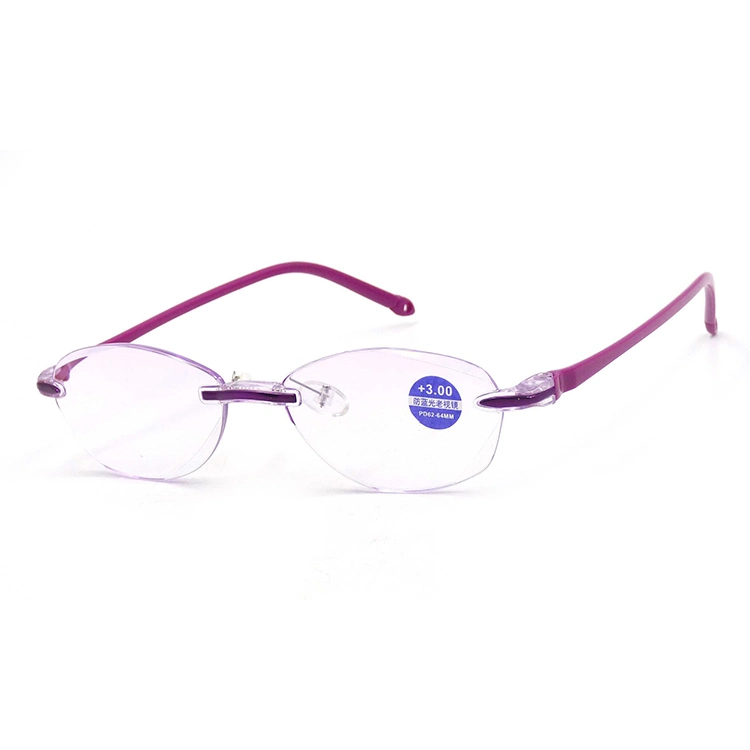 Blue Light Blocking Glasses - Flexible Rimless Eyeglasses Frames Clear Lens