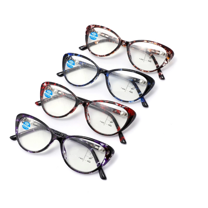 Ready Stock Unisex Presbyopic Glasses Plastic Reading Glasses Reader Eyeglasses with Progressive Multifocal Lens Blue Light Blocking Lens and Flex Temples
