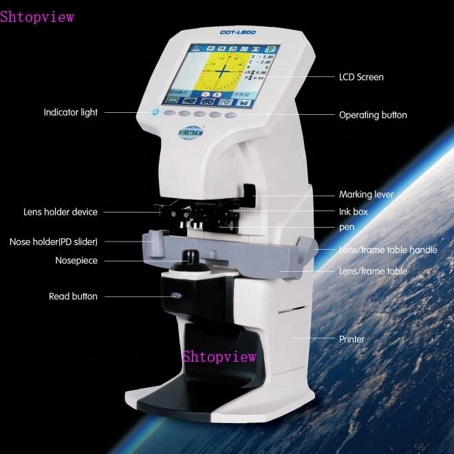 Ophthalmic L800 Lens Meter Lensometer Forcimeter Touch Screen