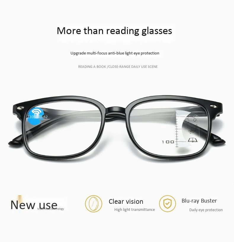 Progressive Multifocal Multifocus Glasses 2020 Fashion Progressive Readers Multifocal Multifocus Lens Reading Glasses with Anti Bluelight Protection