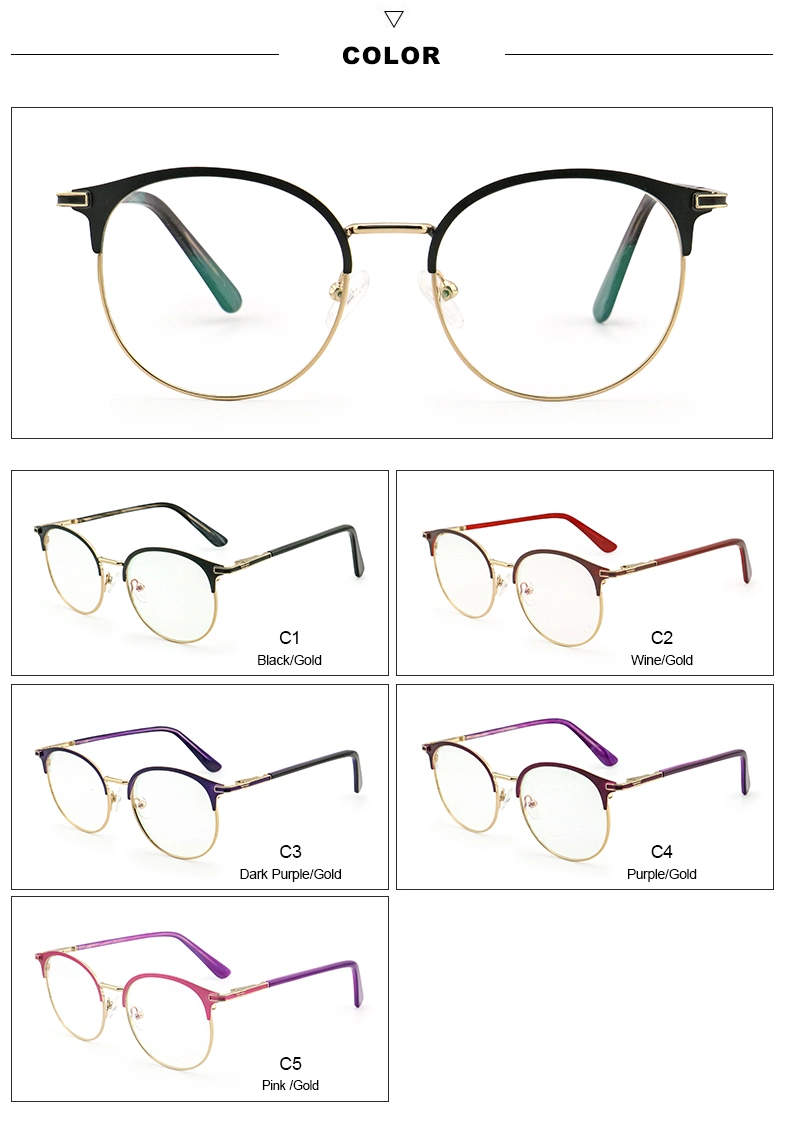 Fashion Metal Optical Frames, Women Eye Glasses for Eye Frames Optical 2020