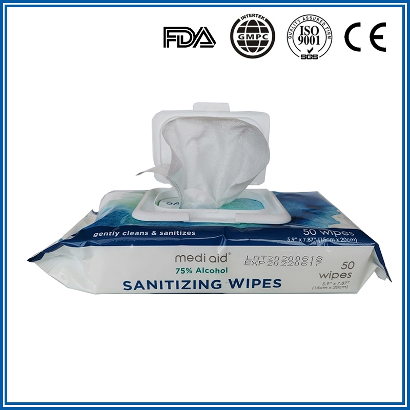 Antibacterial Wipes 75% Alcohol Wet Wipes with Cheap Price