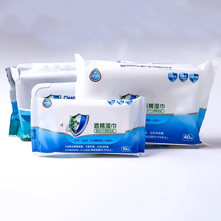Medical Surgical in Stock Pneumonia 75% Alcohol Antiseptic Disinfecting Germicidal Non-Woven Wet Wipes