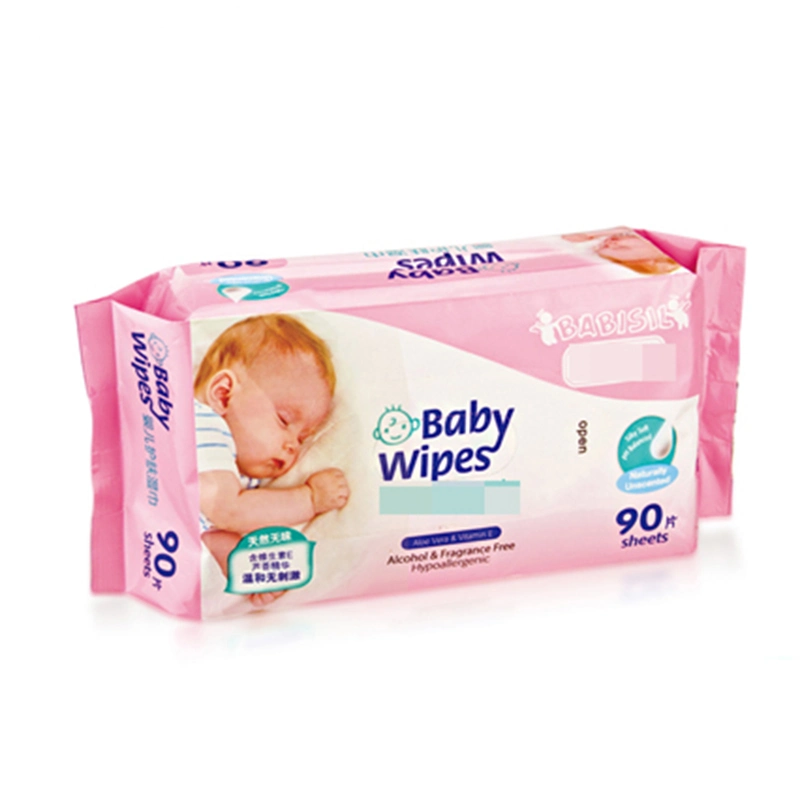 Ultra Compact Cartoon Printed Non-Woven Fabric Sweet Baby Wet Wipes Pack Lid Wet Tissue Manufacturers