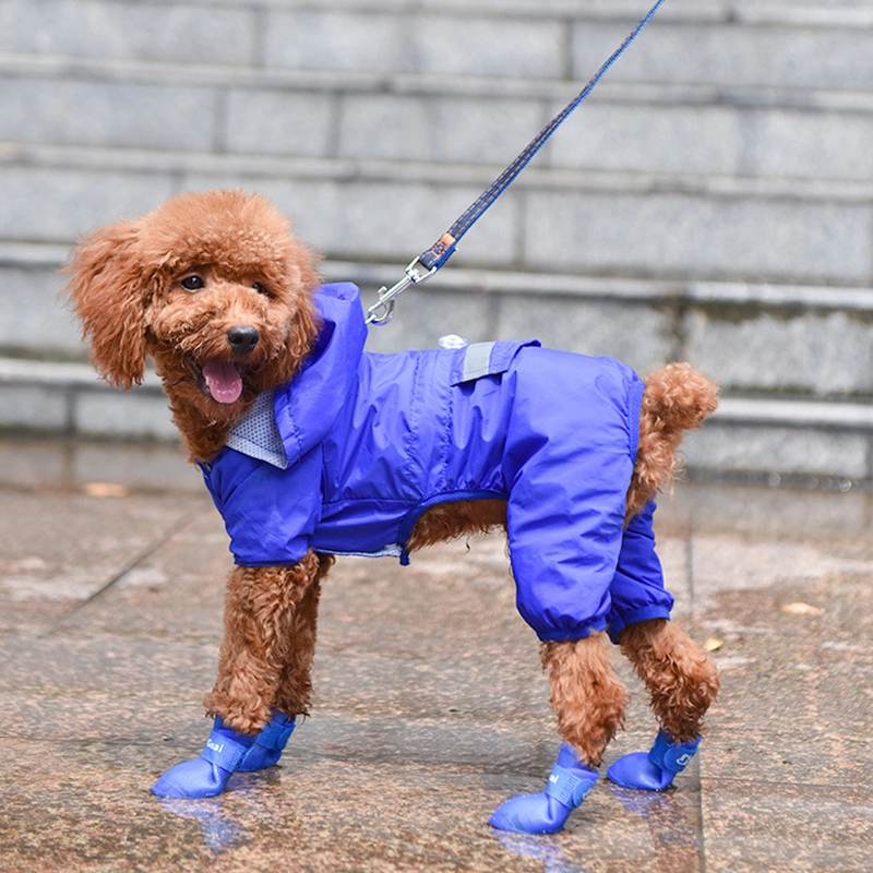 OEM Customizable Waterproof Pet Rubber Booties Dog Rain Shoes for Dog Paw Protection