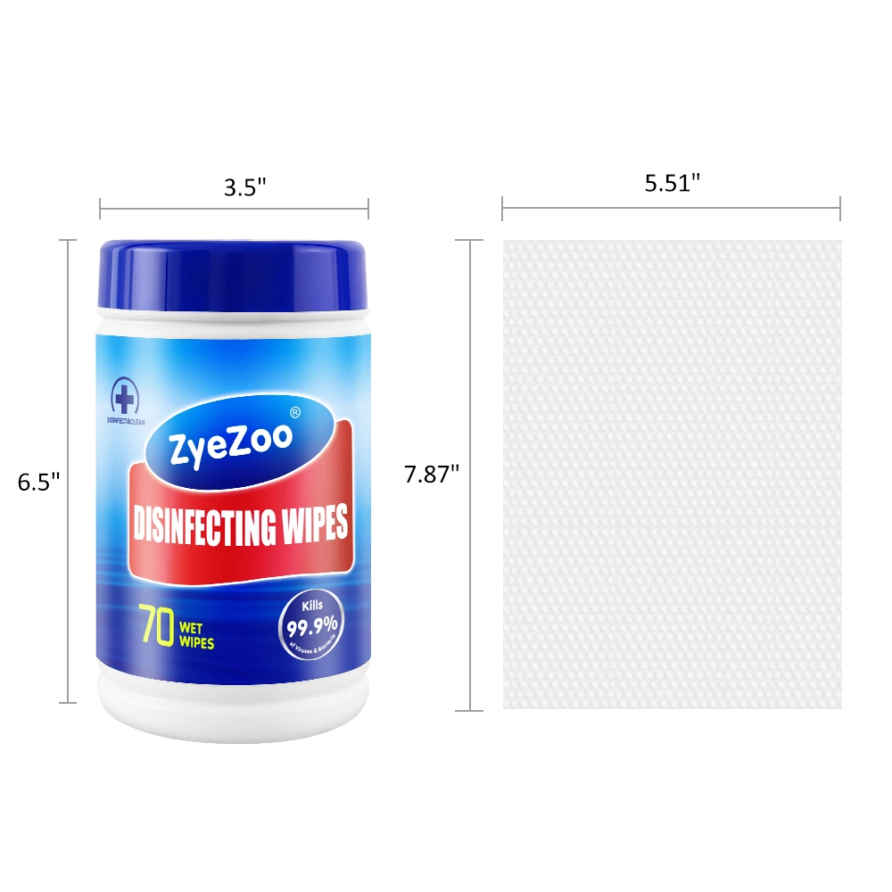 Zyezoo 70PC Hygiene Wipes Anti-Bacteria for Adult Family Wet Wipes
