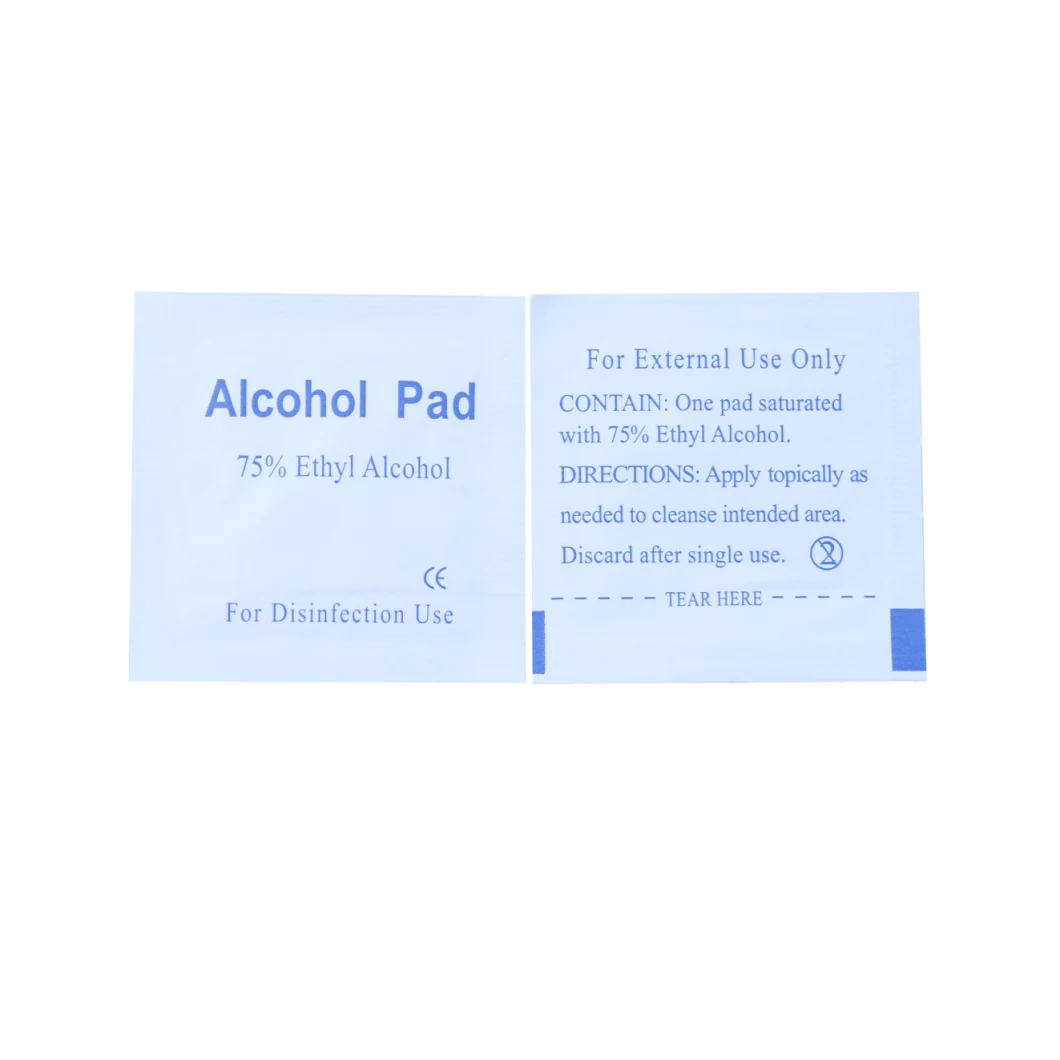 Adults Use OEM Isopropyl Alcohol Wipes 60*30mm Single Pack Wet Wipes From Factory