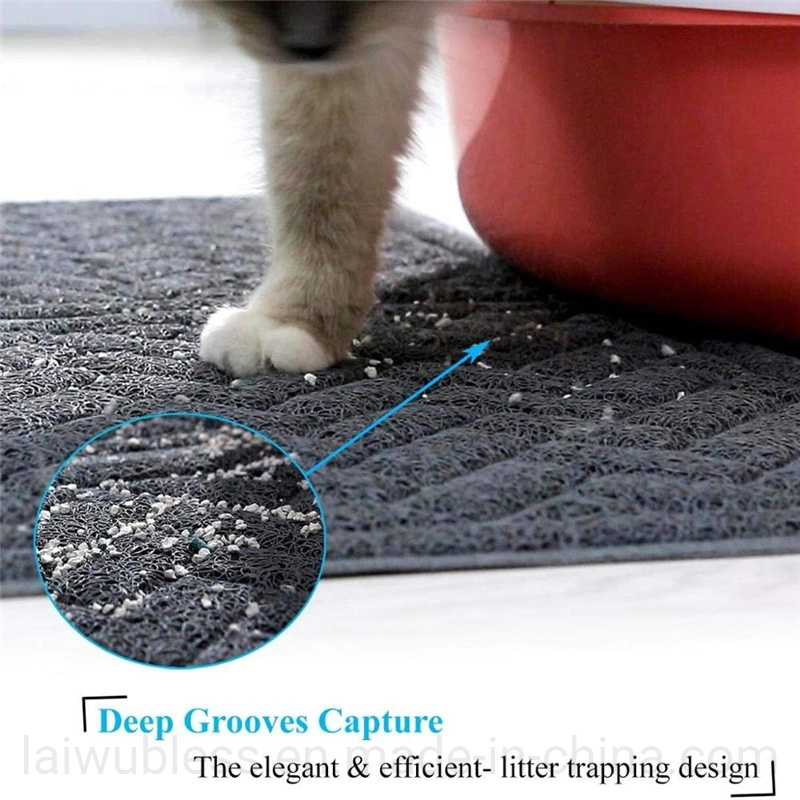 Easy Clean PVC Paw Pet Cat Mat Cat Pad Pet Paw Cleaning Rug