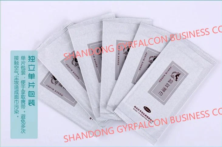 Disposable Facial Wipes for Make-up Removal/Face Cleaning Skin Care Non-Irritant Spunlace Non-Woven